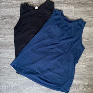 Tank top bundle - black and Blue